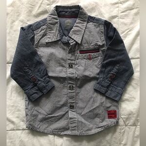 Darling Timberland baby boy button-down collared shirt size 9months